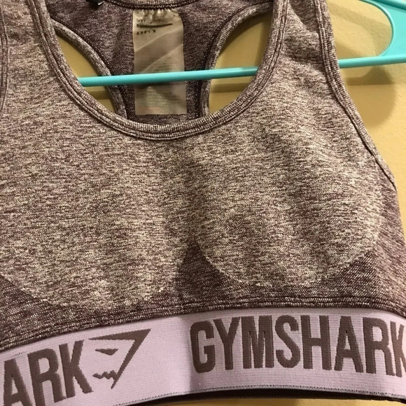 Gymshark Dry Purple Lilac Sports Racerback Bra - Picture 2 of 10